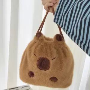 (선택 단품)카피바라조리개파우치 스트링 미니 화장품 복주머니 복조리 생리대 핫팩 파우치 백 가방