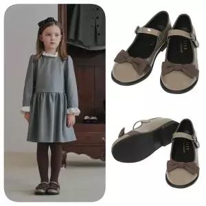 [빈]여아 브라운 리본 구두BZ54AF03BN