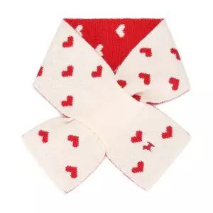 [블루독베이비]45-A14-863-02 IV) 하트 올오버 쁘띠 니트 머플러