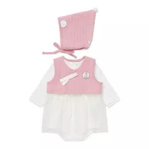 [블루독베이비]46-170-040-19 PK)도기한복세트바디수트B