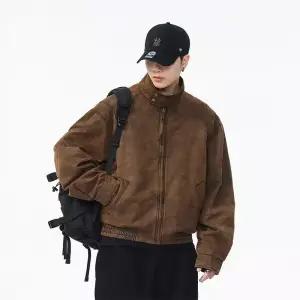 원더우면 남성용 빈티지 트렌드 아웃도어 하드보이 가죽 쇼트 봄가을 카모플라쥬 자켓 코트 얼룩얼룩 OPH3