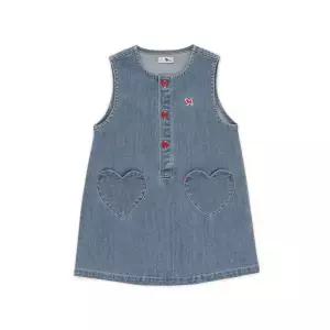 [블루독베이비](BL)하트포켓 데님드레스 46114-401-01