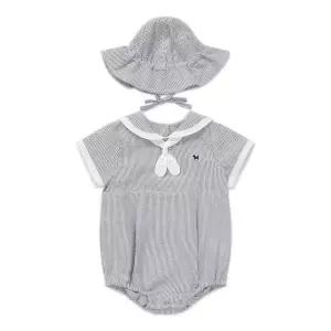 [블루독베이비]46-313-604-08 GR) 클래식 세일러 바디수트