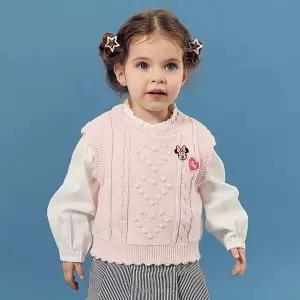 [디즈니베이비]미니꽈배기니트조끼(79S521351)