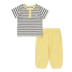 [블루독베이비](DG)스트라이프 골지 상하세트 46370-672-24