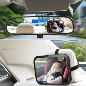 아기 잘보이는 각도조절 안전 카시트 후방거울 자동차 간단고정 가성비 미러