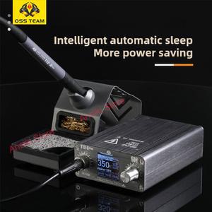 일정한 디지털 디스플레이 T12 T12 75W 솔더 수리 온도 X 용접 도구 BLS Plus 정밀 팁이있는 용 스테이션