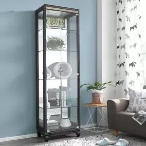 모던라인 리프 500 5단 유리 장식장