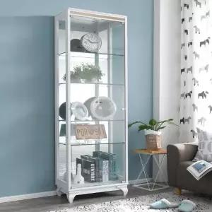 모던라인 리프 700 5단 유리 장식장