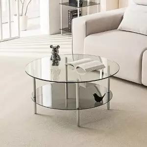 보비쥬S 르무그니 800 원형 선반 소파테이블