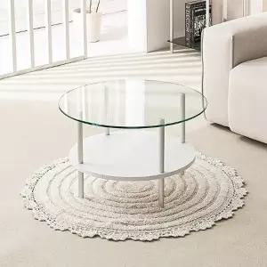 보비쥬S 르무그니 650 원형 선반 소파테이블