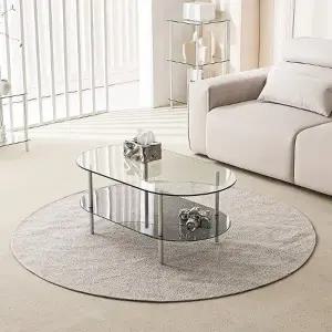 보비쥬S 르무그니 1000x550 타원형 선반 소파테이블