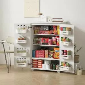 라벨라F 대용량 간식 보관 다용도 양문 수납장