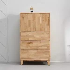 하이우드 페리안 800 고무나무 3서랍 옷장