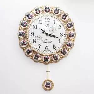 데일리데코 부엉이가족 추 벽시계