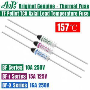 AUPO 온도 퓨즈 펠렛 TCO 열 융합 BF 157C BF157 10A 250V TF 섭씨 도 10 개