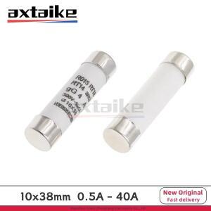세라믹 퓨즈 10x38mm 0.5A 1A 2A 3A 4A 6A 8A 500V 500mA RO15 RT18 Am2 380V 5 개