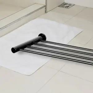 ( )스텐레스 무광블랙 수건 선반1단 욕실스텐선반IBA1090