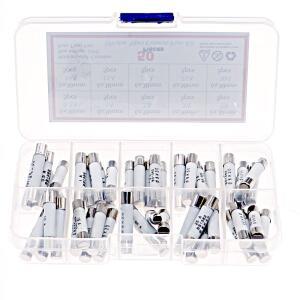 50pcs 각 값 6mm x 30mm 250V 고속 블로우 세라믹 퓨즈 분류 키트 0.5A 1A 2A 3A 5A