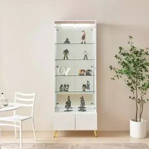 모던라인 피아론A 800 5단 유리 장식장