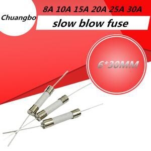 10PCS 6x30mm 세라믹 퓨즈 고속 느린 불어 튜브 핀 250V 8A 10A 15A 20A 25A 30A