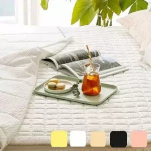 ( )샤를 냉감 시어서커 침대패드SS 크림레몬 단품