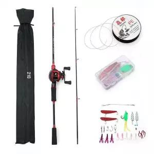 [하프클럽/]고피싱 베이트릴 루어 낚싯대세트 투피스로드 2.1m