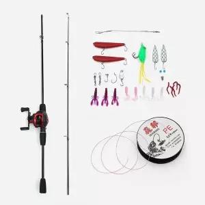 [하프클럽/]굿캐스팅 초보 루어낚시 풀세트 좌핸들 베이트릴 채비