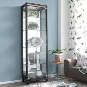 모던라인 리프 500 5단 유리 장식장