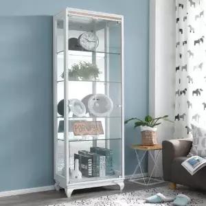 모던라인 리프 700 5단 유리 장식장