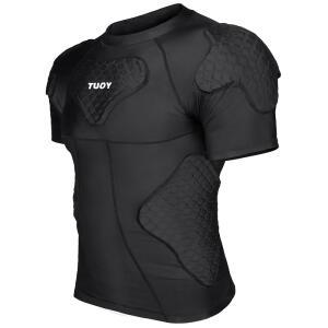 남성 패딩 압축 셔츠 축구 어깨 야구 농구 가슴 보호대, 보호 갈비뼈 성인 패드 장비용