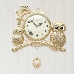데일리데코 로얄 디에 부엉이 무소음 추 벽시계