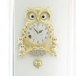데일리데코 로얄 도토리 부엉이 초무소음 추 벽시계