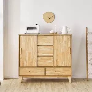 빅피처가구 슬라이드 아일랜드 고무나무 1200 원목수납장 (착불)