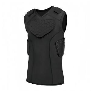 가슴, 갈비뼈, 어깨 및 등 보호대가 셔츠 토피터 남성 U2019 압축 패딩 있는