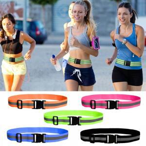 호환 조절식 허리 스트랩 안전 반사 기어 벨트, 사이클링 개 산책 달리기용, 높은 가시성