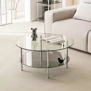 보비쥬S 르무그니 800 원형 선반 소파테이블