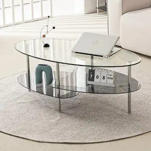 보비쥬S 르무그니 1100x550 타원형 선반 소파테이블