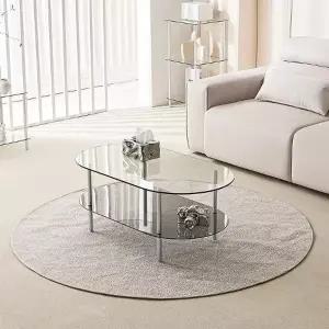 보비쥬S 르무그니 1000x550 타원형 선반 소파테이블