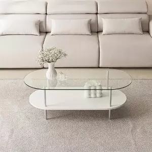 보비쥬S 르무그니원 1200x550 타원형 선반 소파테이블