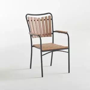 야외정원 테라스 슬림 팔걸이 의자