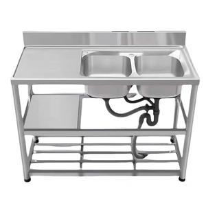 미니싱크대 농막 가정용 이동식 길이80CM왼쪽싱크대 세탁 캠핑장 스텐