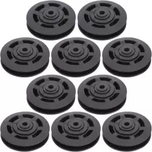 Cunyuer 10Pcs 95mm 범용 나일론 베어링 풀리 휠 교체 체육관 피트니스 장비