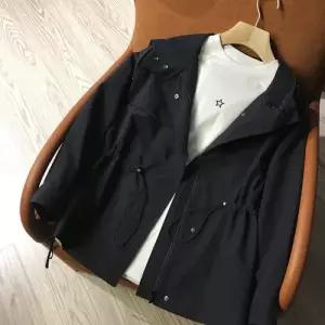 여친 스트링 노바디 트렌치 봄가을 점퍼 집업 항공 야구 루즈핏 숏코트 후드 원템1