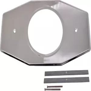 모엔과 델타를 위한 웨스트브라스 D502-26 원홀 리모델링 플레이트 광택 크롬