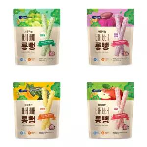 베베쿡 처음먹는 빼빼롱뻥 30g x 10 유기농 국산 백미 뻥과자 베이비 아기 스낵 간식 무설탕
