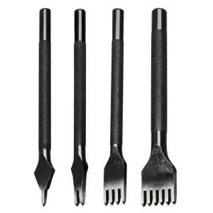 시티안 미러 폴리싱 화이트 스틸 3mm 1/2/4/6 발톱 DIY 다이아몬드 레이스 스티칭 끌 세트 가죽 공예 키트