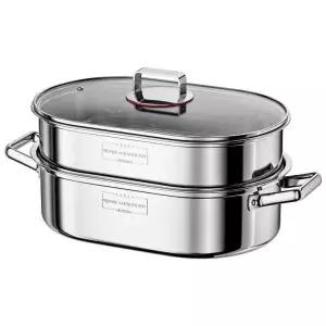 주방 생선찜기 수육 찜요리 대용량 스테인리스 만두찜통 가정용 사각