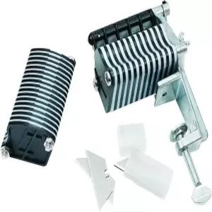 프린지 브레이딩 스트립 벨트 및 레이스용 BESTNUL 가죽 테이블 탑 커터 날 5개 포함