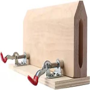 리안르 나무 가죽 공예 손 스티칭 재봉 끈 조랑말 클램프 테이블 DIY 데스크탑 도구